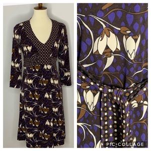 Sinequanone Paris, France Floral,Sash Dress Sz 4